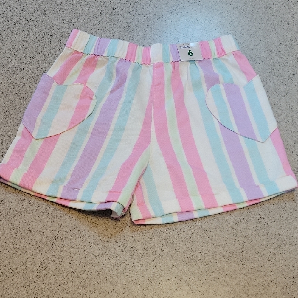 Garanimals Multicolor Striped Kids Shorts Size 6